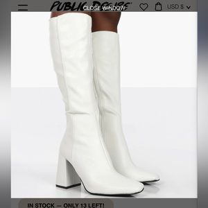 White boots